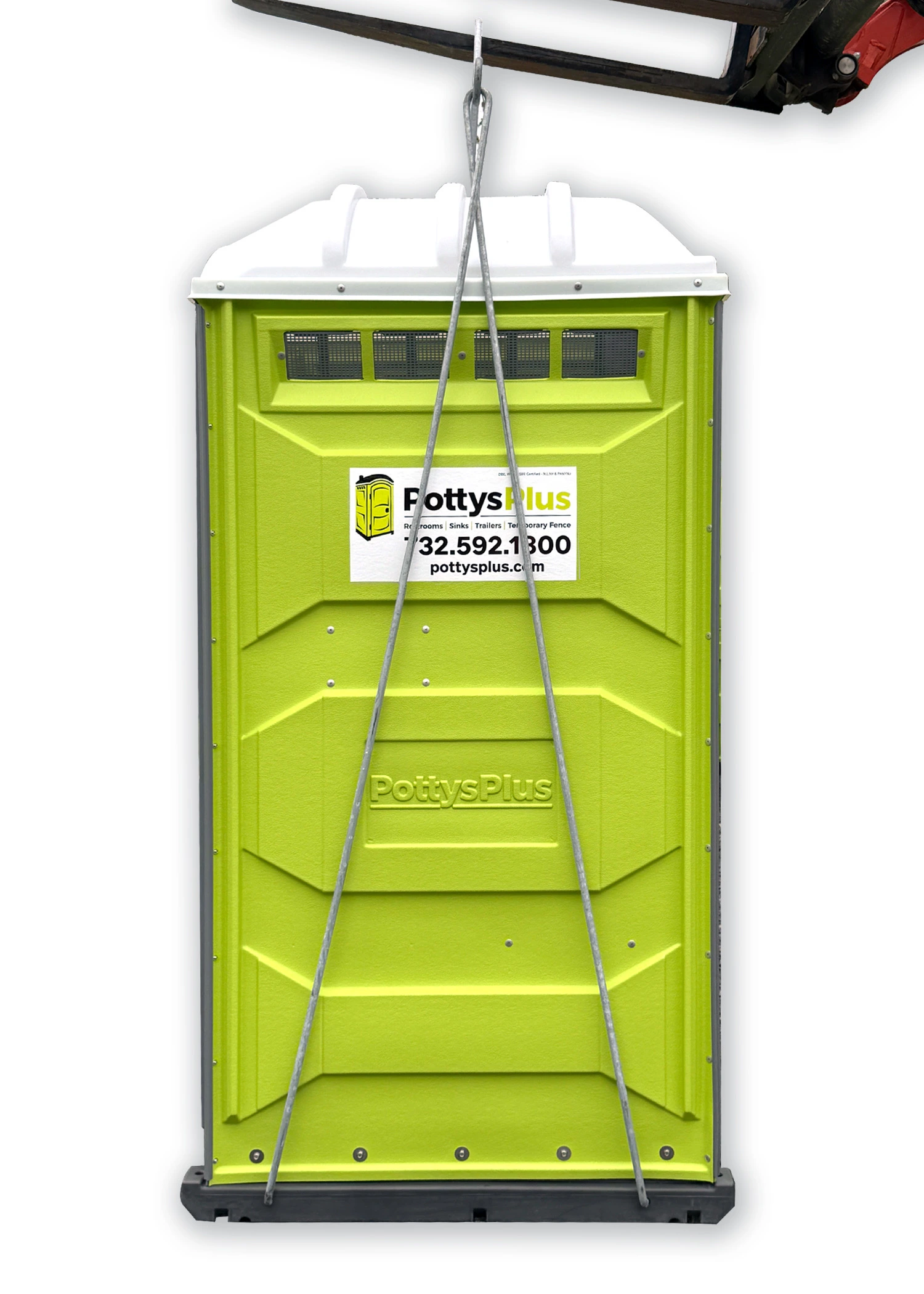 Crane-Sling Portable Restroom Unit Rental - Image 2