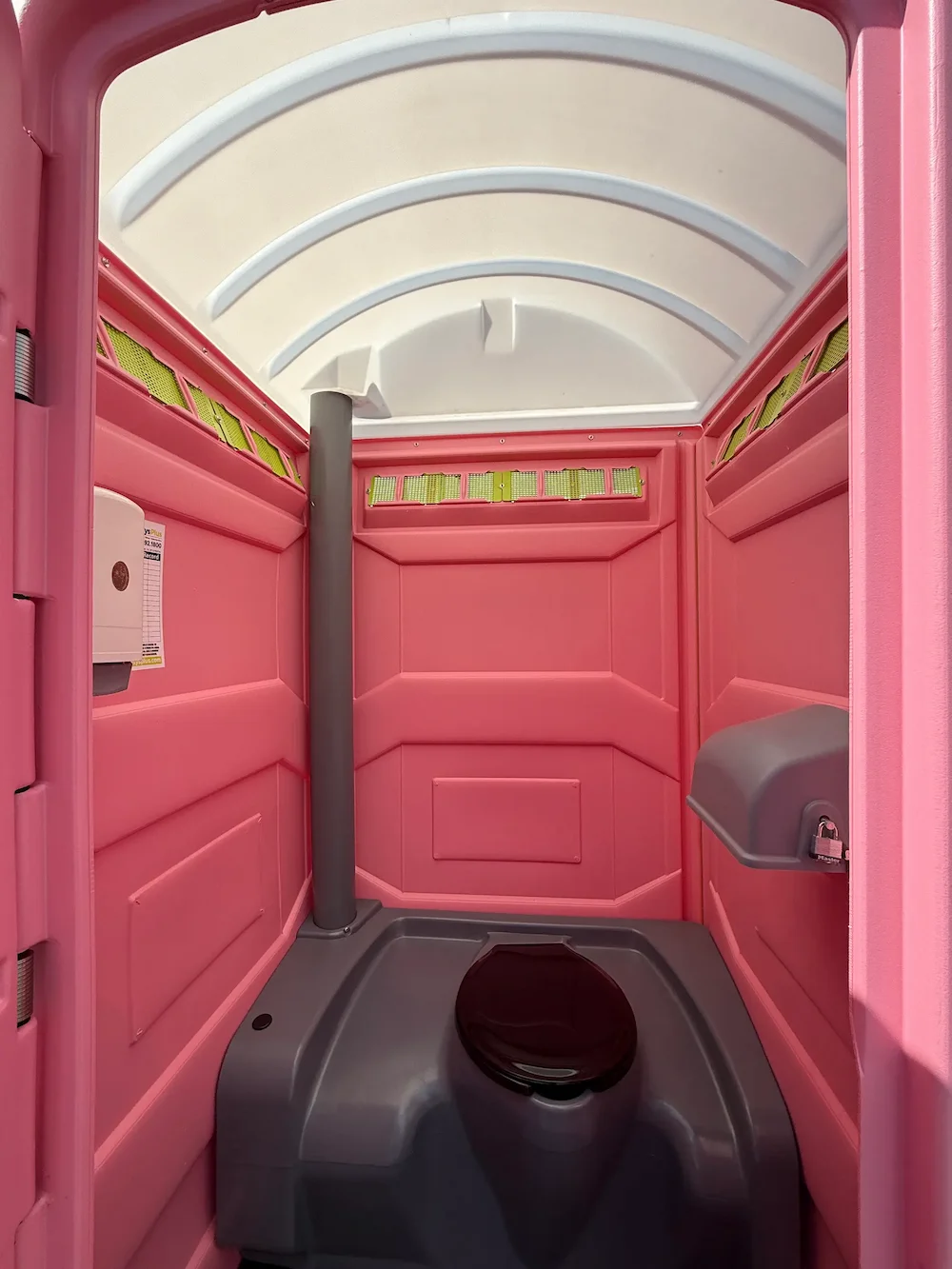 Standard Pink Portable Restroom
