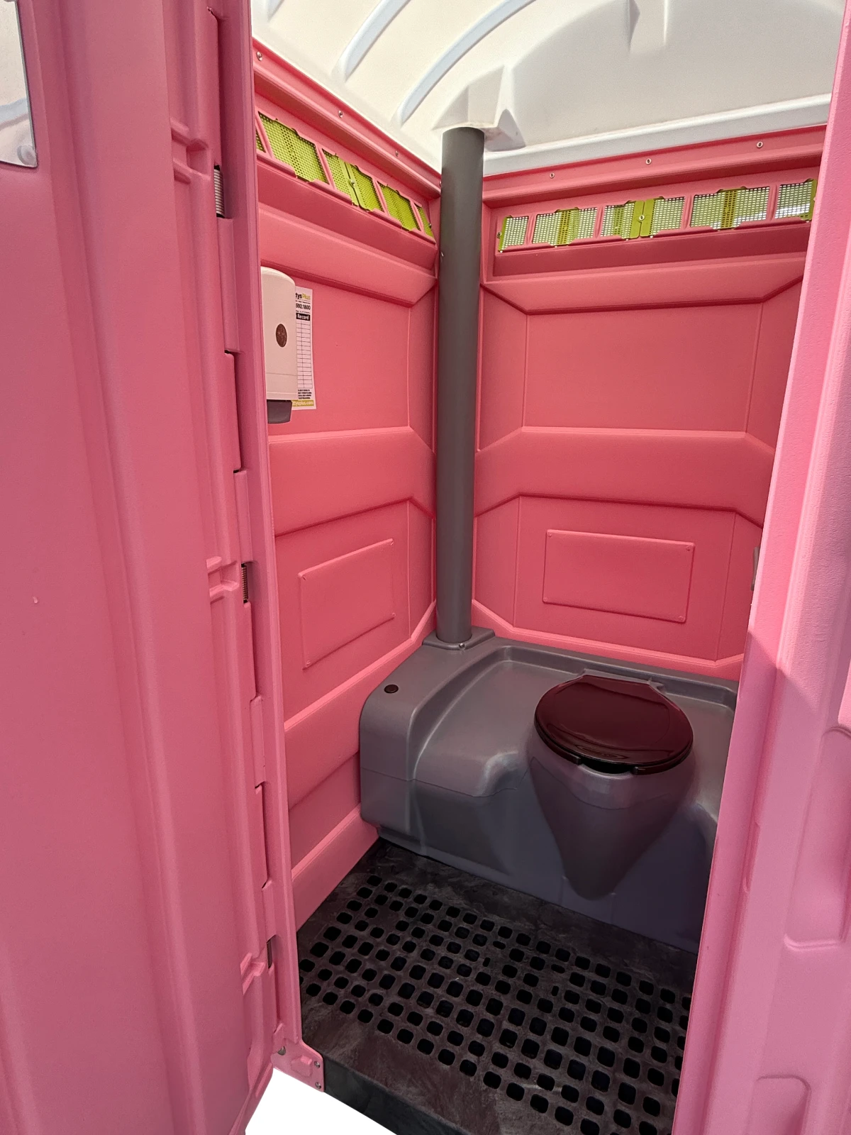 Standard Pink Portable Restroom - Image 14